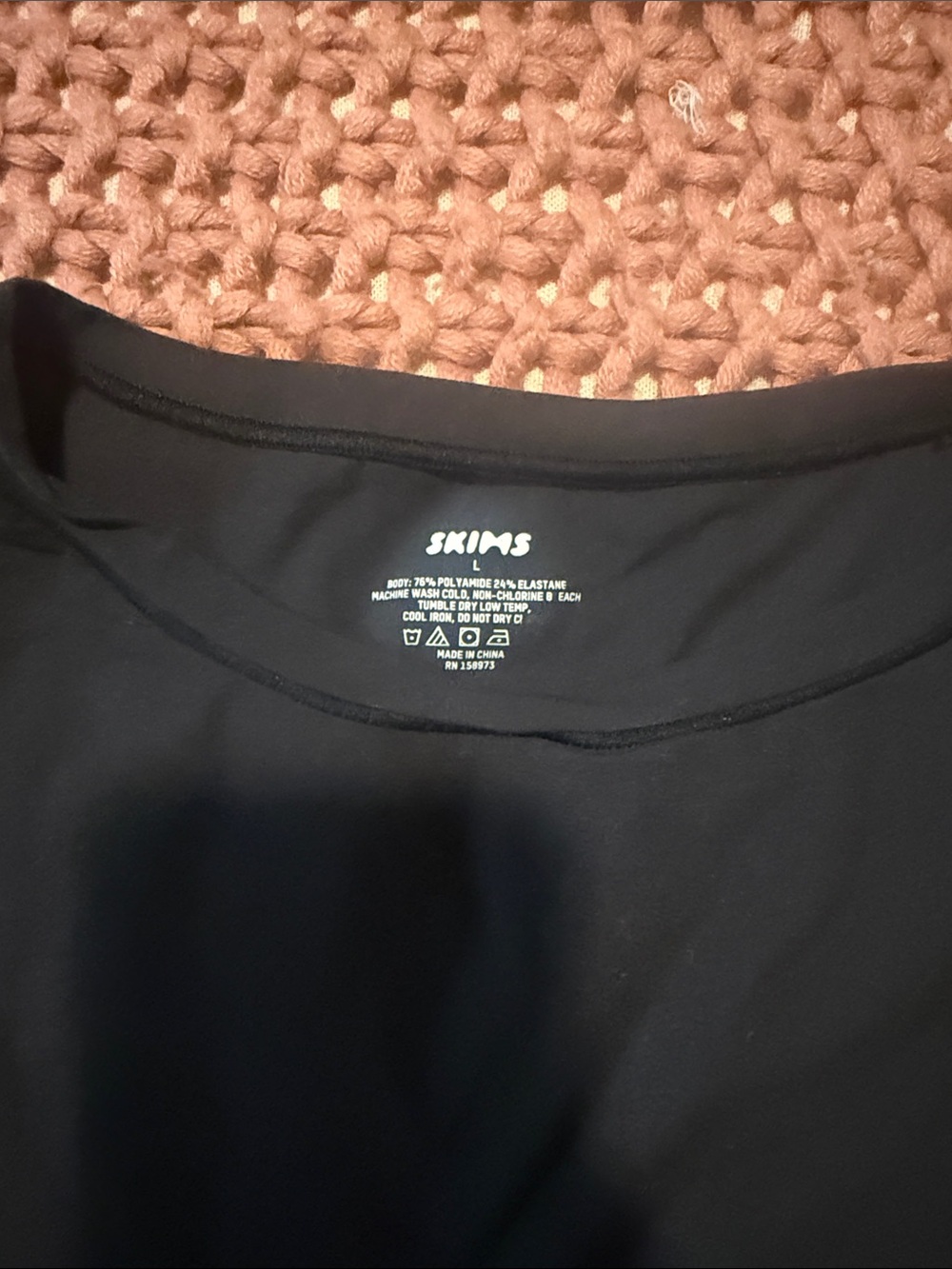 SKIMS Black Short Sleeve Bodysuit - Picture 2 of 4